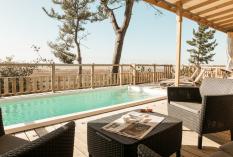 Luxus Lodge mit privaten Whirlpool