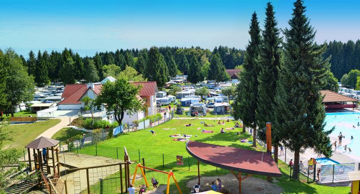 Panoramaansicht Campingpark Gitzenweiler Hof am Bodensee