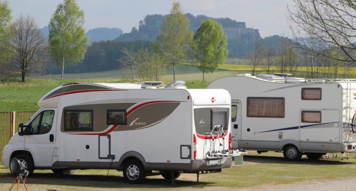 Camping-Stellplatz Struppen mit Panoramablick Sächsische Schweiz